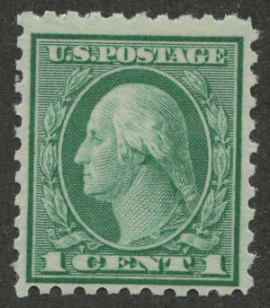 Mint Never Hinged Stamp USA 1921 SC543 George Washington Green 1 Cent 1921