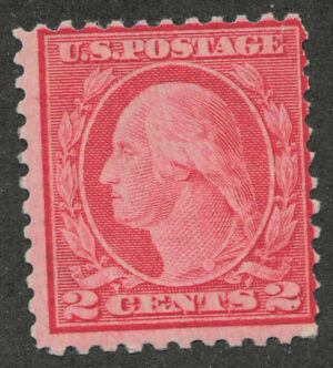 Mint Hinged Stamp USA 1921 SC546 George Washington Carmine rose 2 Cent 1921