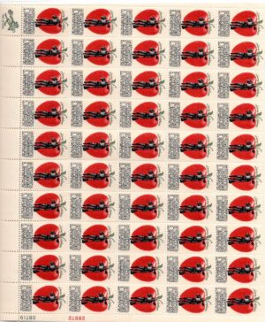 Mint Sheet USA 1966 SC1317SH Johnny Appleseed Multicolor 5 Cent 1966 Full Sheet