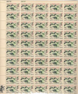 Mint Stamp USA 1966 SC1318SH Plant for More Beautiful America Multicolor 5 Cent 1966 Full Sheet