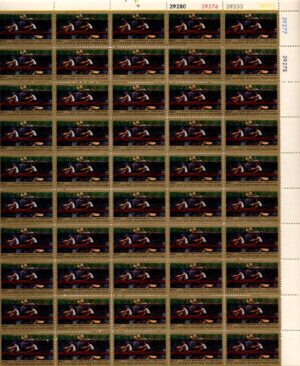 Mint Sheet USA 1967 SC1335SH "The Biglin Brothers Racing" (Sculing on Schuykill River) Multicolor 5 Cent 1967 Full Sheet