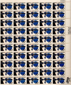 Mint Sheet USA 1975 SC1557SH Mariner 10, Venus and Mercury Multicolor 10 Cent 1975 Full Sheet
