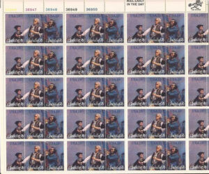 Mint Sheet USA 1976 SC1629-31 American Bicentennial Issue: The Spirit of '76 1976 Full Sheet