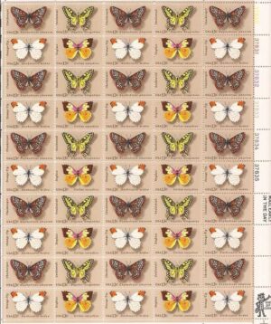 Mint Sheet USA 1977 SC1712-15 Butterflies 1977 Full Sheet