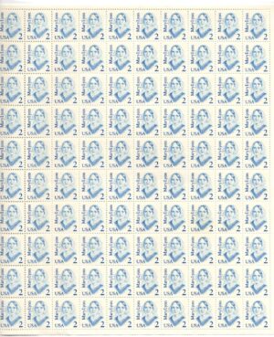 Mint Sheet USA 1987 SC2169SH Mary Lyon Bright blue 2 Cent 1987 Full Sheet