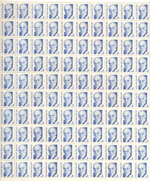 Mint Sheet USA 1986 SC2170SH Dr. Paul Dudley White Bright blue 3 Cent 1986 Full Sheet