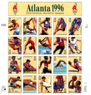 Mint Sheet USA 1996 SC3068 Centennial Games 20*32 ¢ - United States cent Sheet