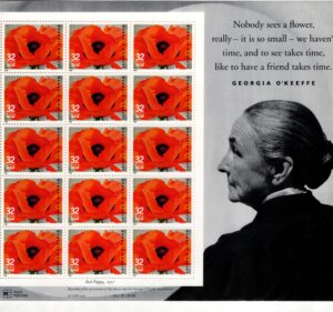 Mint Sheet USA 1996 SC3069SH Georgia O'Keeffe Multicolor 32 Cent 1996 Full Sheet
