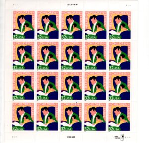 Mint Sheet USA 1997 SC3125SH Helping Children Multicolor 32 Cent 1997 Full Sheet