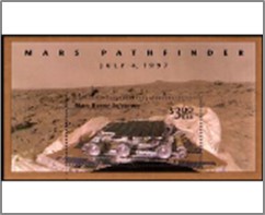 Mint Souvenir Sheet USA 1997 SC3178 Mars Pathfinder 3 $ - United States dollar Multicolor
