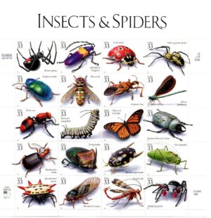 Mint Sheet USA 1999 SC3351 Insects/Spiders 20*33 ¢ - United States cent Multicolor