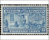 Mint Stamp USA 1944 SCE17 Motorcycle Blue 13 Cent 1944