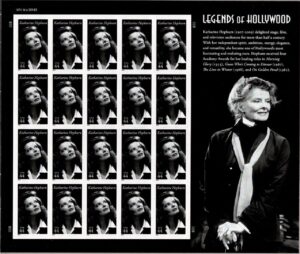 Mint Sheet USA 2010 SCMS4461 Katharine Hepburn M/S 20*44 ¢ - United States cent Multicolor