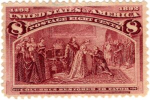 Mint USA 236 Columbus Restored to Favor Magenta 8 Cent 1893