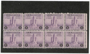 Mint Never Hinged Block USA 1933 SC729 Federal Building Violet 3 Cent 1933
