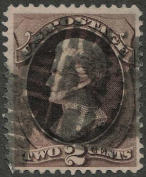 Used Stamp USA 1873 SC157 Andrew Jackson Brown 2 Cent 1873