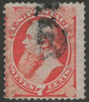 Used Stamp USA 1871 SC149 Edwin Stanton (1814-1869), American lawyer and politician Vermilion 7 Cent 1871