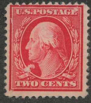 Mint Never Hinged Stamp USA 1910 SC375 George Washington Carmine 2 Cent 1910