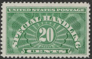 Mint Never Hinged Stamp USA 1928 SCQE3 Special Handling 10 Cents Green