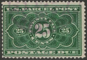 Used Stamp USA 1913 SCJQ5 USA 1913 25 Cent Parcel Post Postage Due