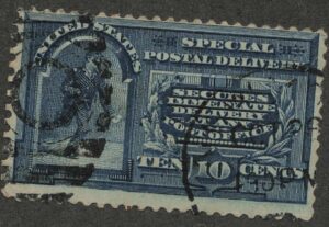 Used Stamp USA 1894 SCE4 Messenger Blue 10 Cent 1894