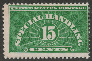 Mint Never Hinged Stamp USA 1955 SCQE2a Special Handling 15 Cents Light Green 1955