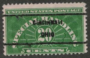 Used Stamp USA 1940 SCQE3 Special Handling 20 Cents Green 1940