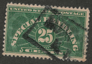 Used Stamp USA 1925 SCQE4 Special Handling 25 Cents Deep Green