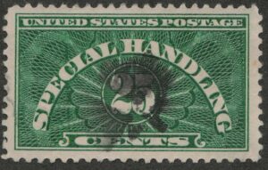 Used Stamp USA 1925 SCQE4 Special Handling 25 Cents Deep Green