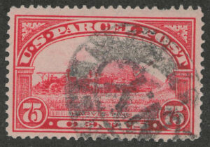 Used Stamp USA 1913 SCQ11 Harvesting Carmine rose 75 Cent 1913