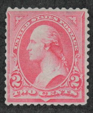Mint Regummed Stamp USA 1894 SC251 George Washington Carmine 2 Cent 1894