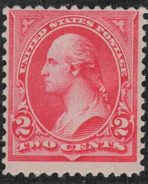 Mint Never Hinged Stamp USA 1894 SC251 George Washington Carmine 2 Cent 1894