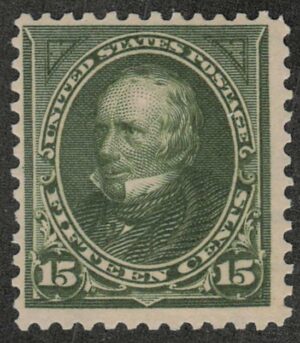 Mint Lightly Hinged Stamp USA 1898 SC284 Henry Clay Olive 15 Cent 1898
