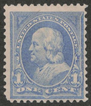 Mint Never Hinged Stamp USA 1894 SC246 Benjamin Franklin Ultramarine 1 Cent 1894