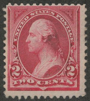 Mint Regummed Stamp USA 1894 SC249 George Washington Carmine lake 2 Cent 1894