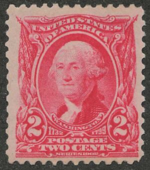 Mint Never Hinged Stamp USA 1903 SC301 George Washington Carmine 2 Cent 1903