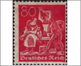Mint Stamp German Reich  MI166(SC145) 80 German reichspfennig Blackish pink Smith**STOCK IMAGE**