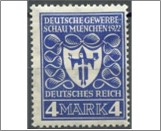 Mint Stamp German Reich 1922 MI202(SC215) 4 reichsmark Dark violet ultramarine Munich Exhibition.**STOCK IMAGE**