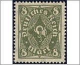 Mint Stamp German Reich  MI229P(SC190) 8 reichsmark Blackish olive Posthorn**STOCK IMAGE**
