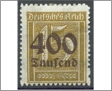 Mint Stamp German Reich 1923 MI297(SC273) 400T on 15pf 400000 German reichsmark Black yellow ochre Surcharge -**STOCK IMAGE**