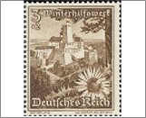 Mint Stamp German Reich 1938 MI675(SCB123) 3+2 German reichspfennig Black orange brown Forchtenstein stronghold, silver this**STOCK IMAGE**
