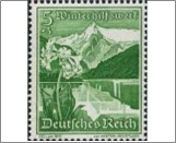 Mint Stamp German Reich 1938 MI677(SCB125) 5+3 German reichspfennig Dark yellowish green Zell am See, Mountain Cowslip**STOCK IMAGE**