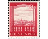 Mint Stamp German Reich 1941 MI804(SCB198) 2+8 German reichspfennig Black rose Vienna Fair and Hitler's Culture Fund**STOCK IMAGE**