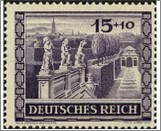 Mint Stamp German Reich 1941 MI805(SCB199) 5+10 German reichspfennig Blackish grey ultramarine Vienna Fair and Hitler's Cult**STOCK IMAGE**