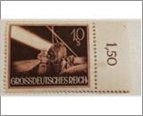 Mint Stamp German Reich 1944 MI878y(SCB262) 10+5 German reichspfennig Blackish reddish brown Floodlight**STOCK IMAGE**