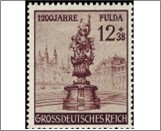 Mint Stamp German Reich 1944 MI886a(SCB270) 12+38 German reichspfennig Siena Flora from the Castle Gardens, Cathedral, St. Mi**STOCK IMAGE**