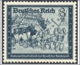 Mint Stamp German Reich  MI889(SCB273) 8 +12 German reichspfennig Green black Old mail coach**STOCK IMAGE**