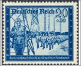 Mint Stamp German Reich MI892(SCB276) 20+30 German reichspfennig Blackish cobalt blue Post protection**STOCK IMAGE**