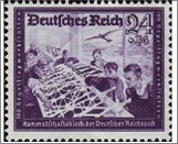 Mint Stamp German Reich MI893(SCB277) 4+36 German reichspfennig Blackish grey violet Glider workshop**STOCK IMAGE**