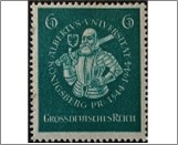 Mint Stamp German Reich 1944 MI896(SCB280) 6 +4 German reichspfennig Blackish bluish green Duke Albrecht of Brandenburg-Ansbac**STOCK IMAGE**